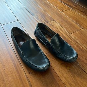 J&M MENS LEATHER LOAFERS SZ 10